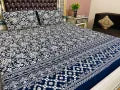 Bedsheet King Size Double Bed 3-Pcs Set (Cotton Fabric)